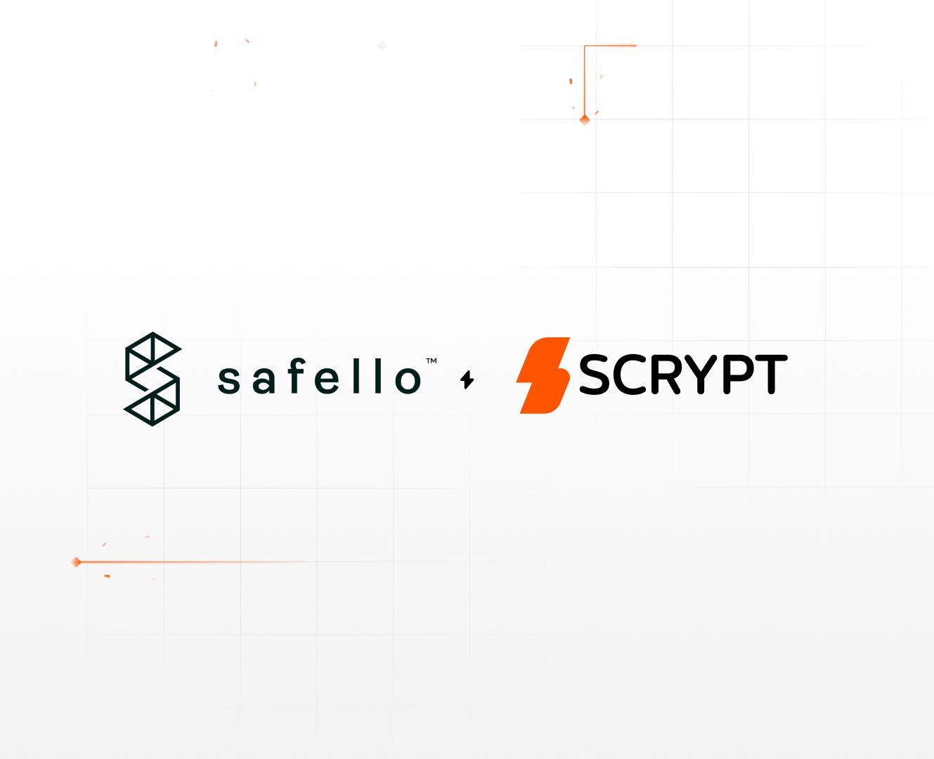Illustration representing partnership between Safello and SCRYPT